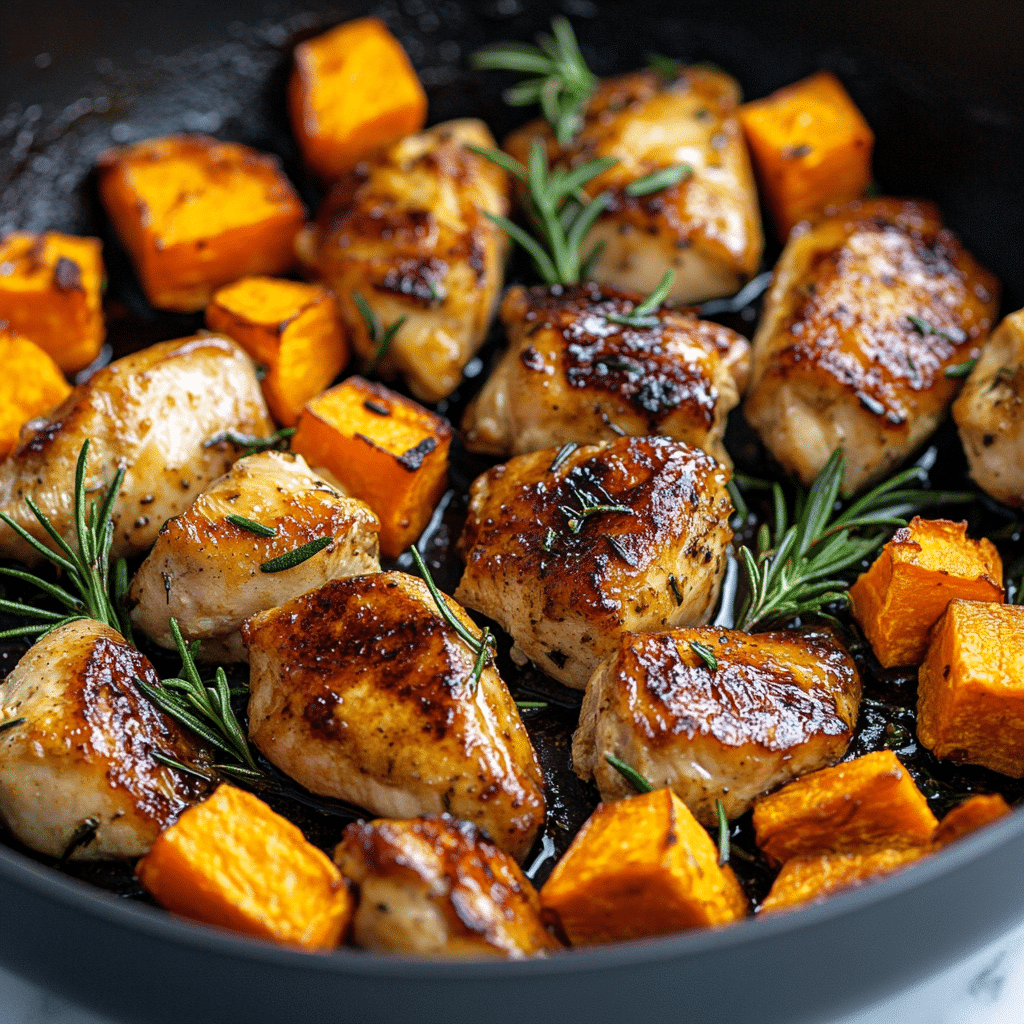 Chicken and Sweet Potato Skillet