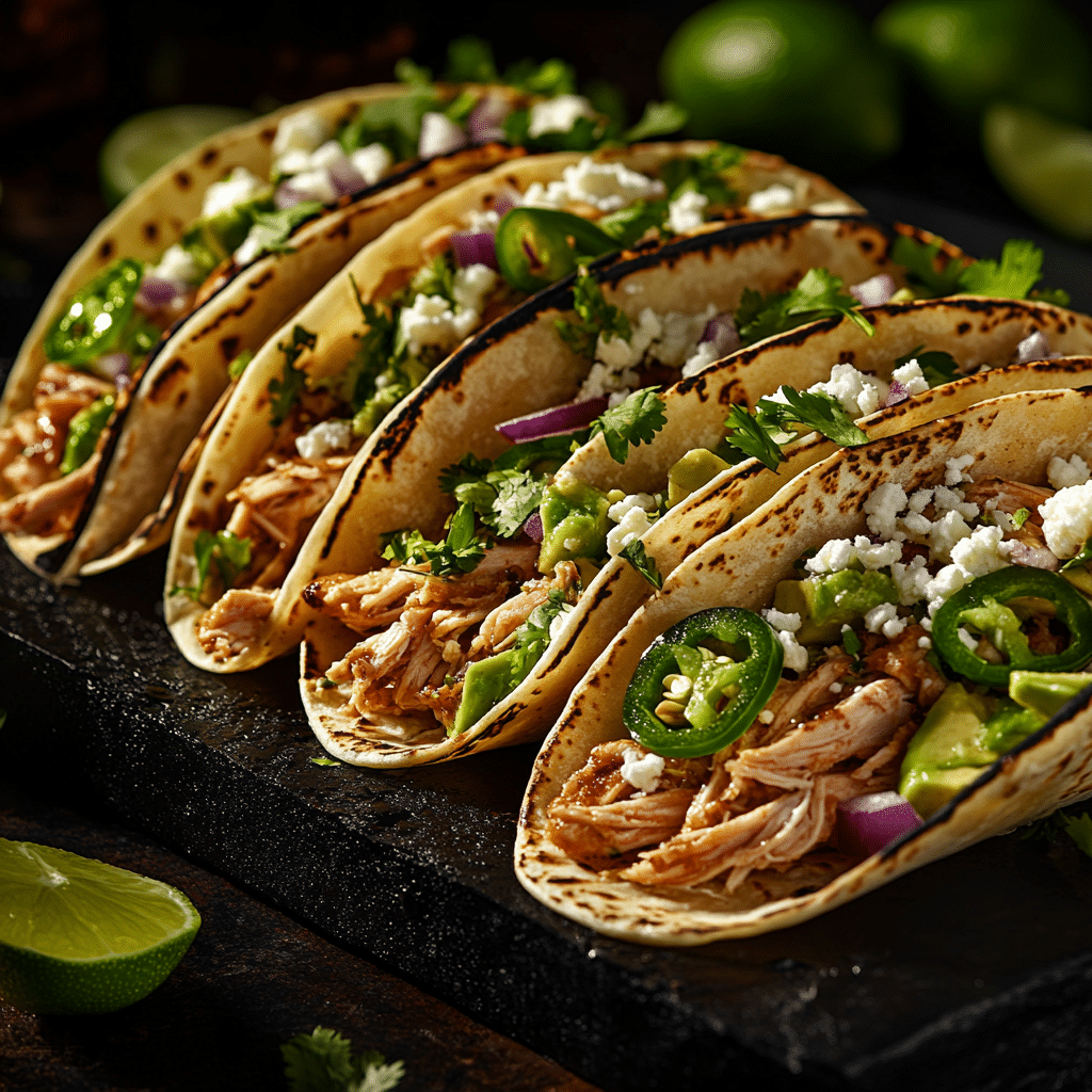 Healthy Crockpot Chicken Tacos