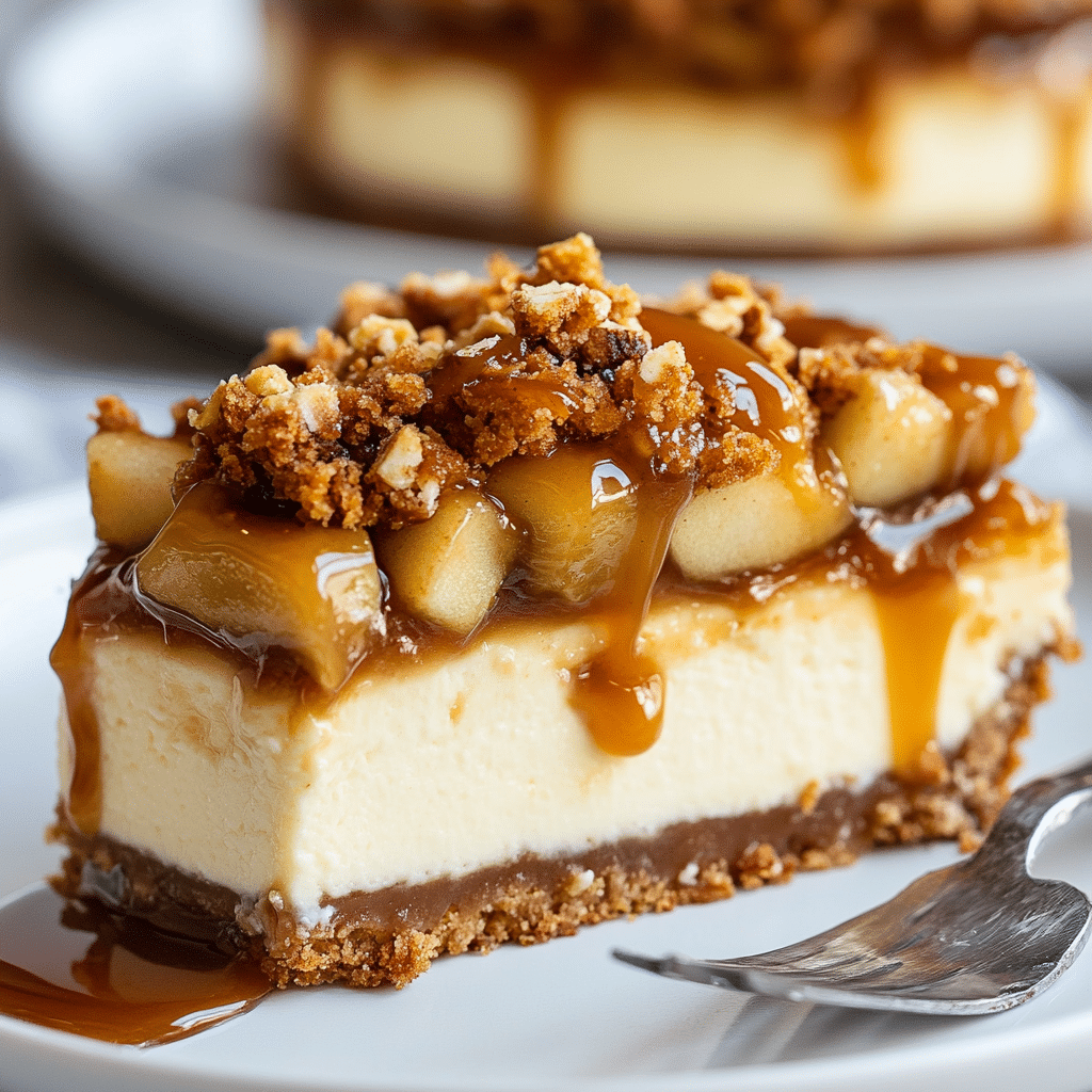 Apple Crisp Cheesecake