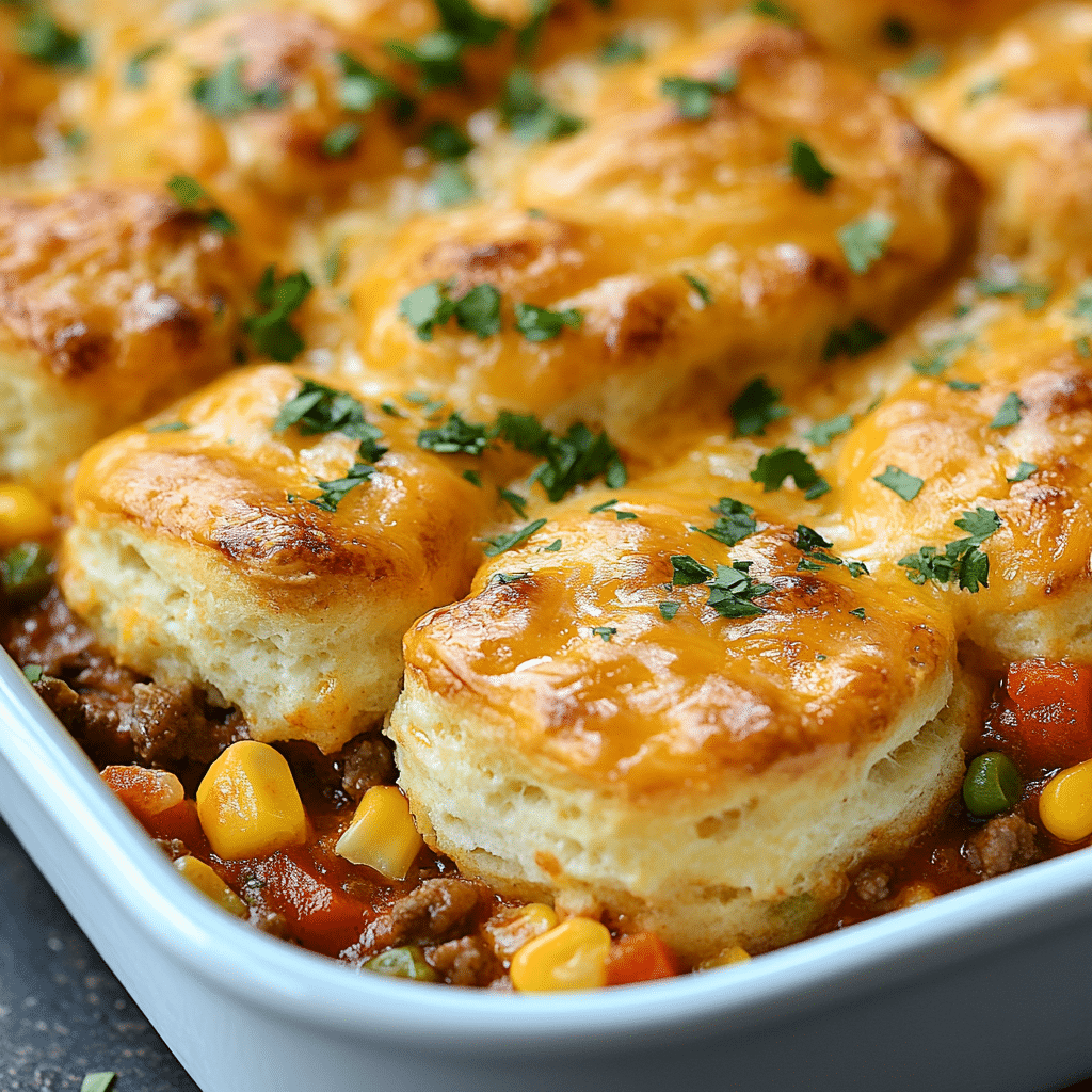 Biscuit Casserole with Chili