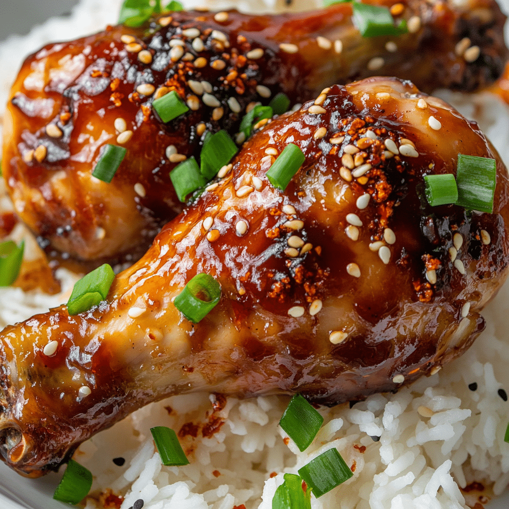 Slow Cooker Honey Garlic Chicken Legs