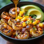 Shrimp and Avocado Bowls with Mango Salsa & Lime-Chili Sauce