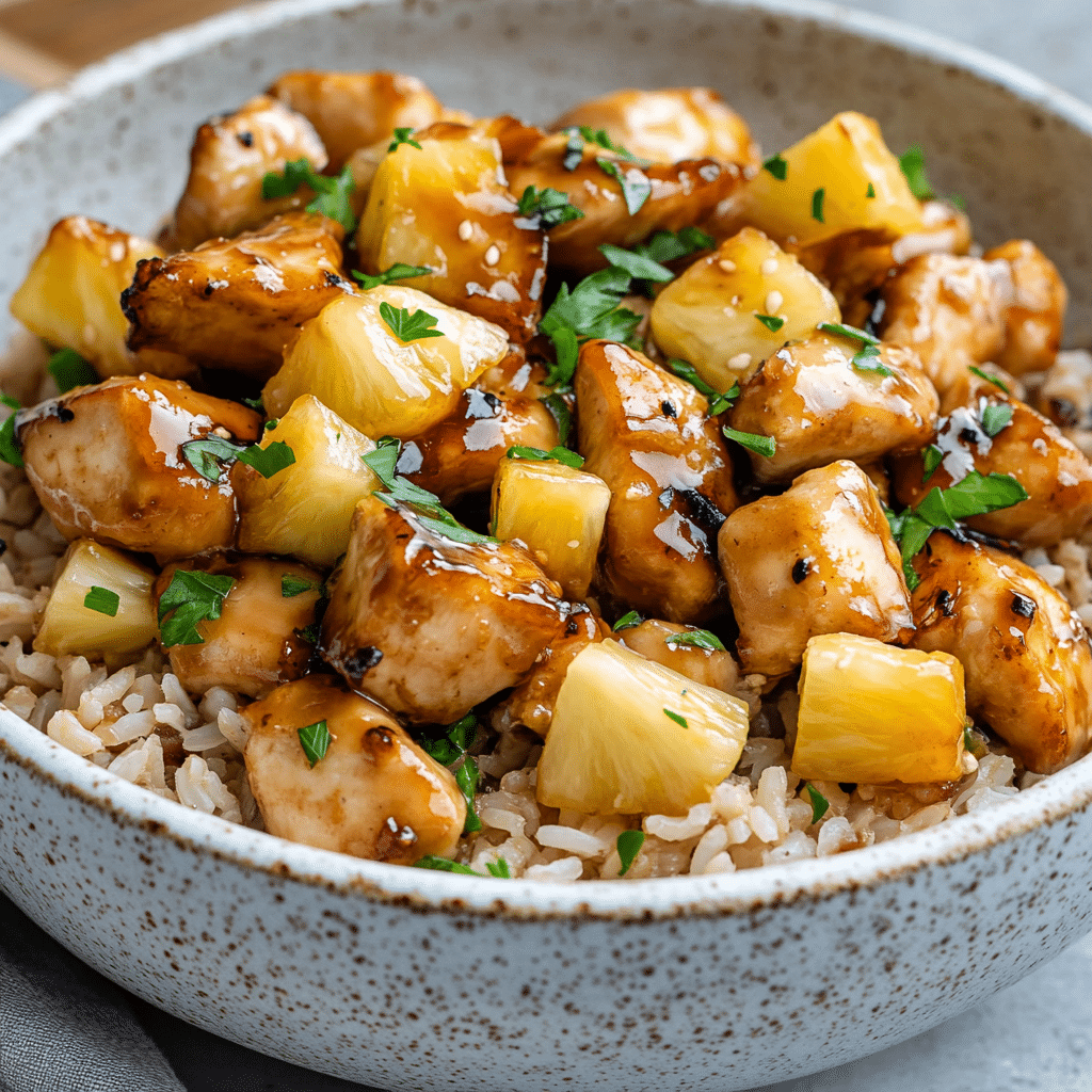 Tropical Pineapple Chicken & Rice Delight