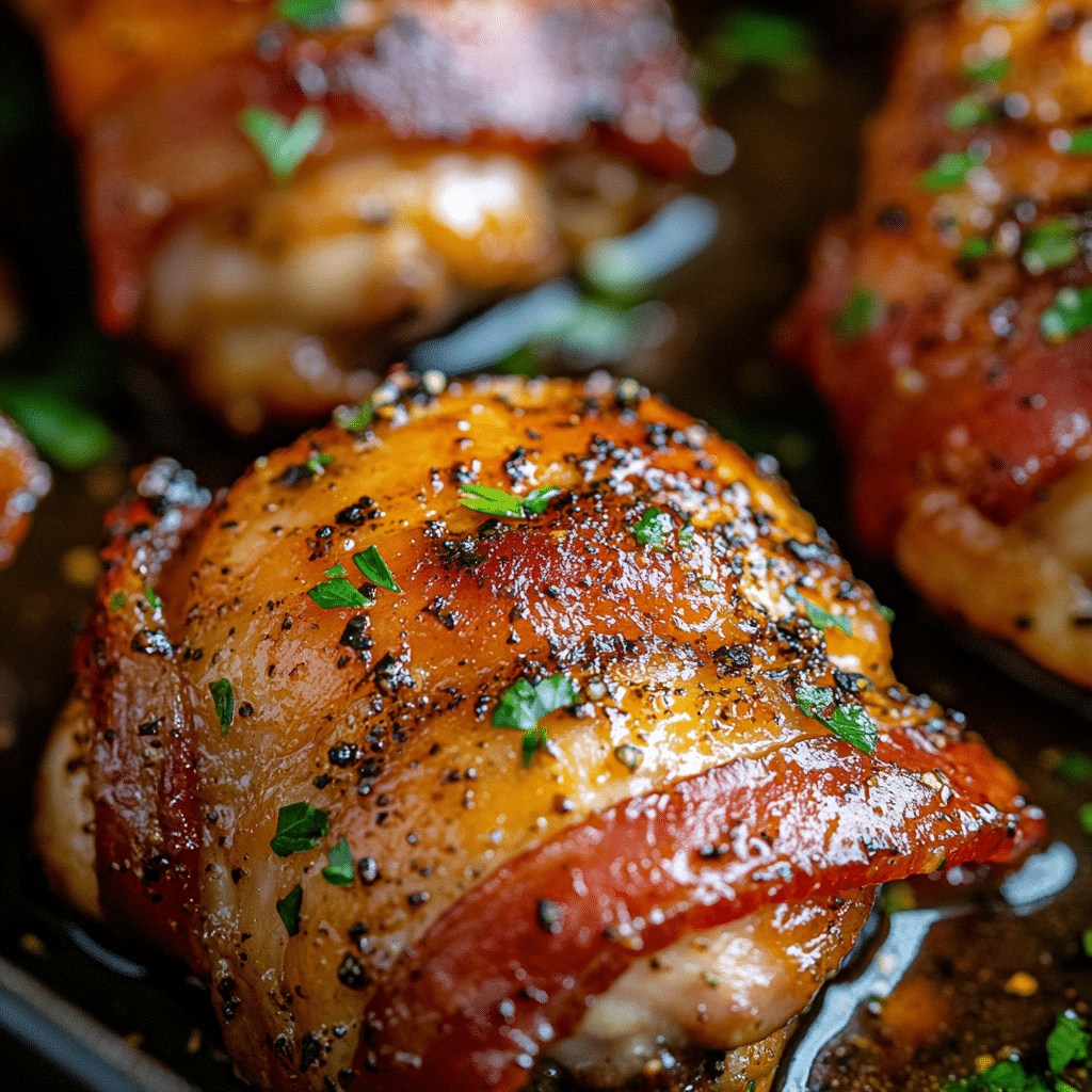 Slow Cooker Bacon Brown Sugar Garlic Chicken