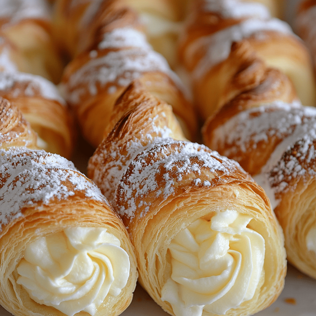 talian cream stuffed cannoncini