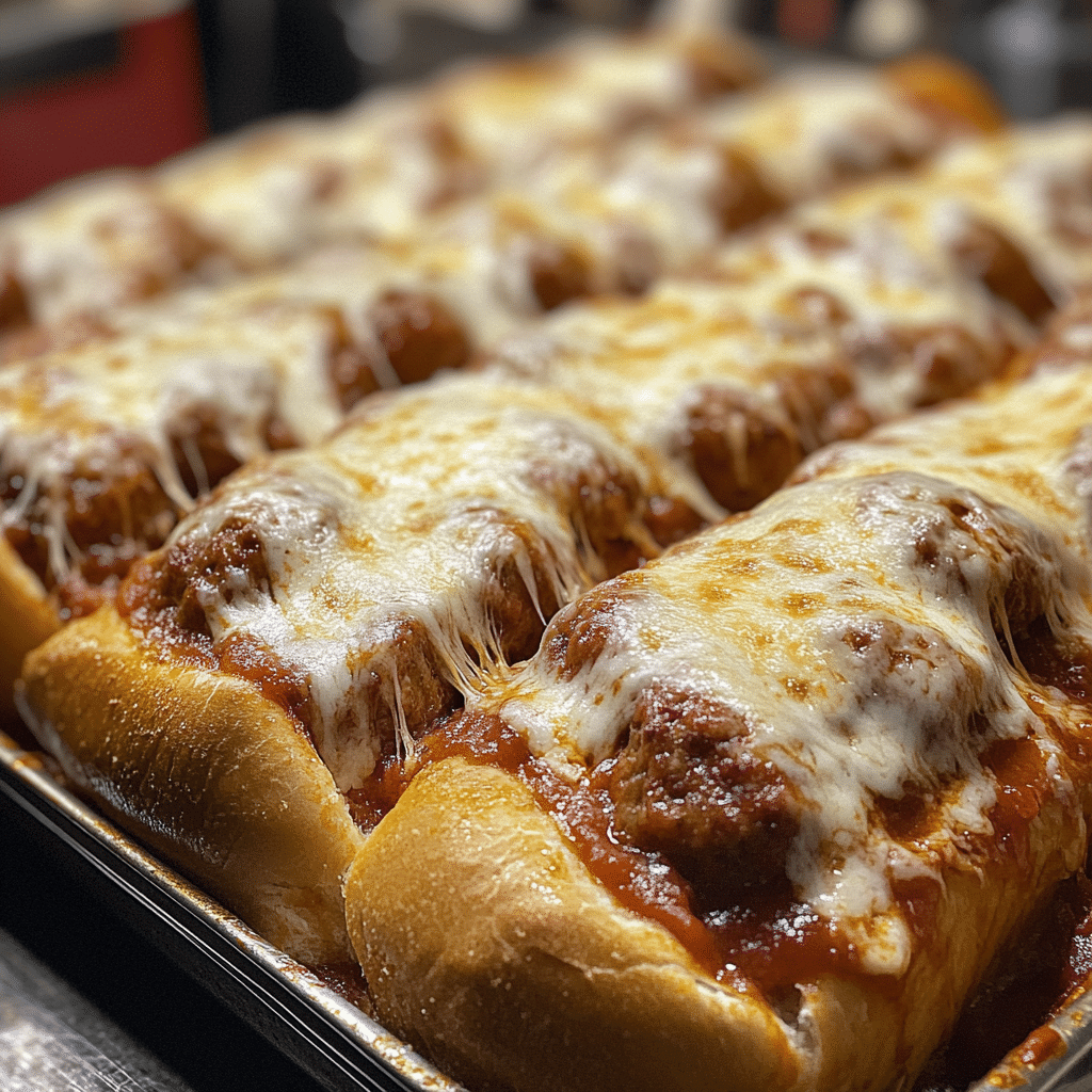 Oven Baked Meatball Sandwiches Recipe