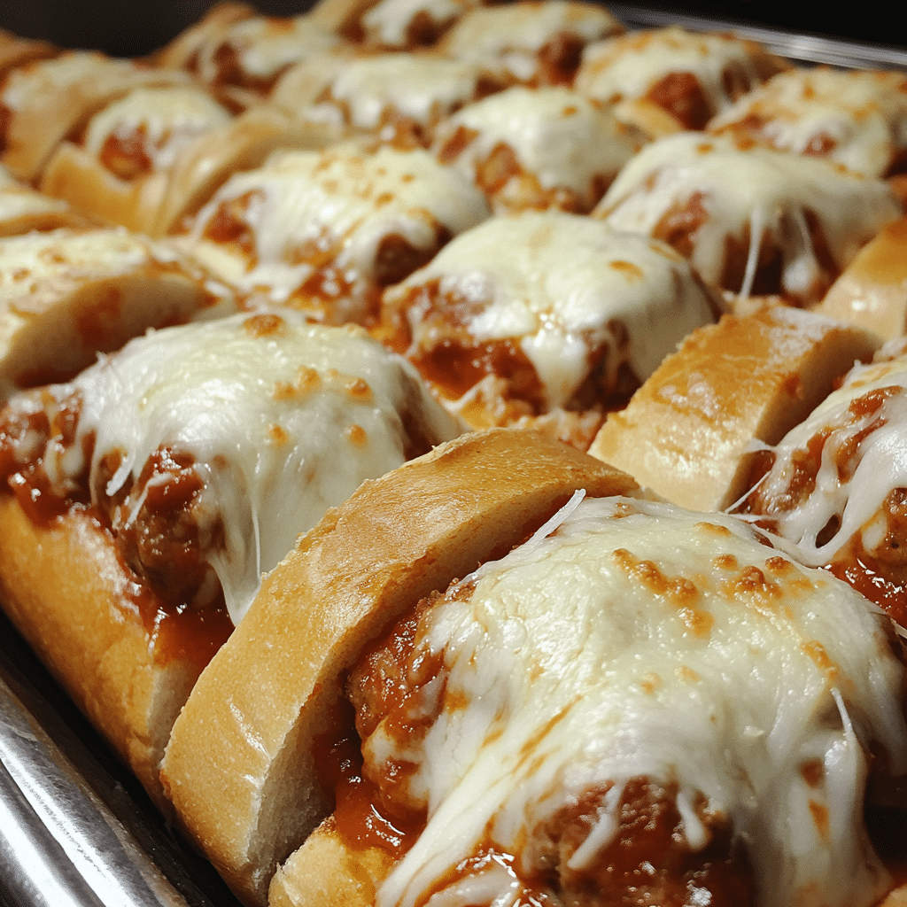 Oven Baked Meatball Sandwiches Recipe
