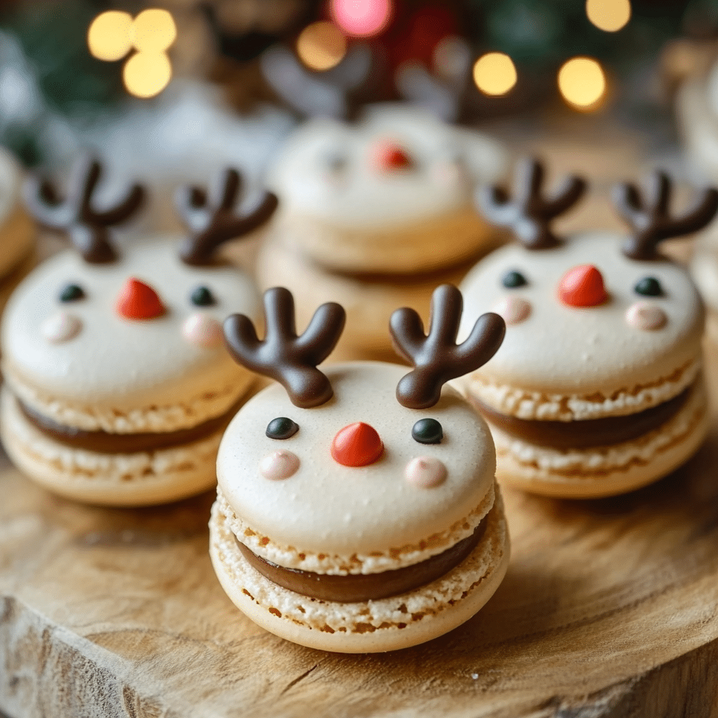 Reindeer Macarons
