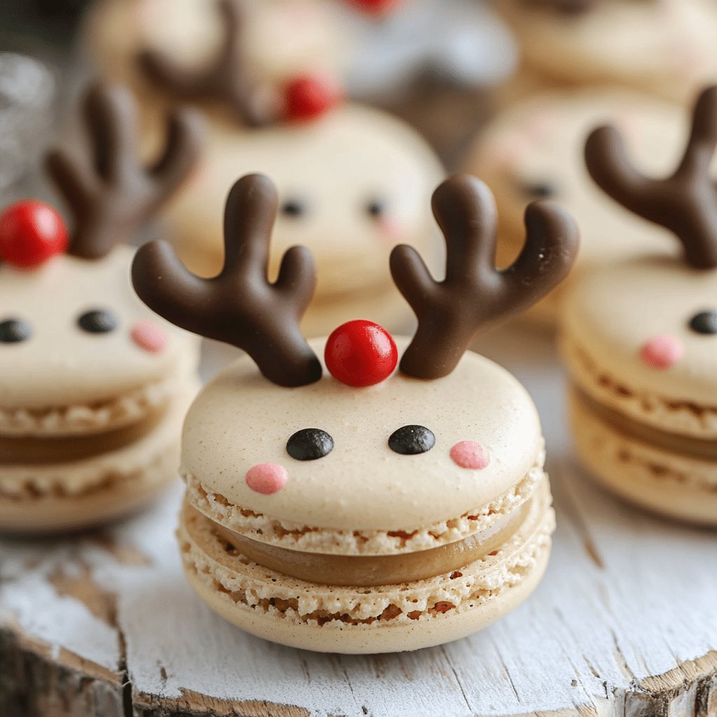 Reindeer Macarons