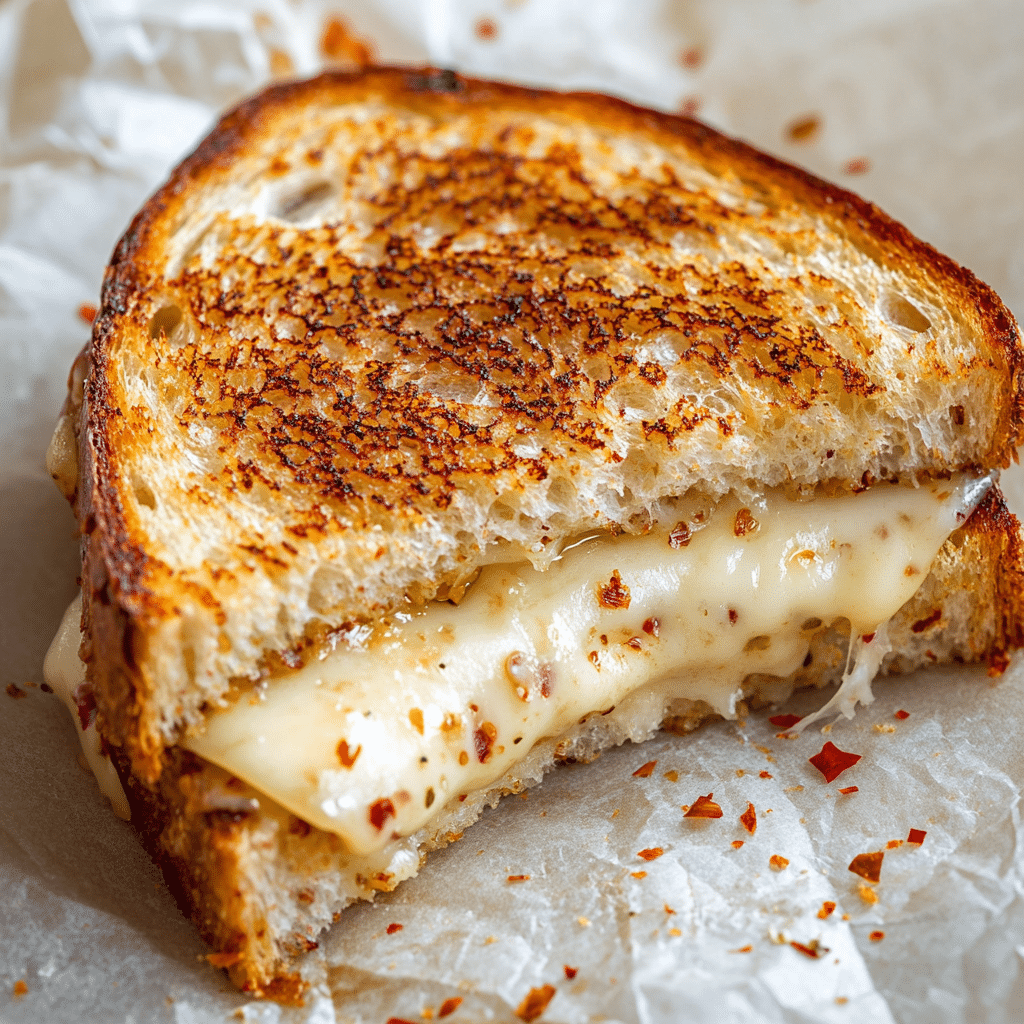 Goat Cheese Grilled Cheese with Honey & Spice