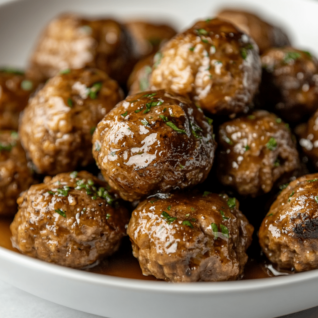 Slow Cooker Honey Garlic Meatballs