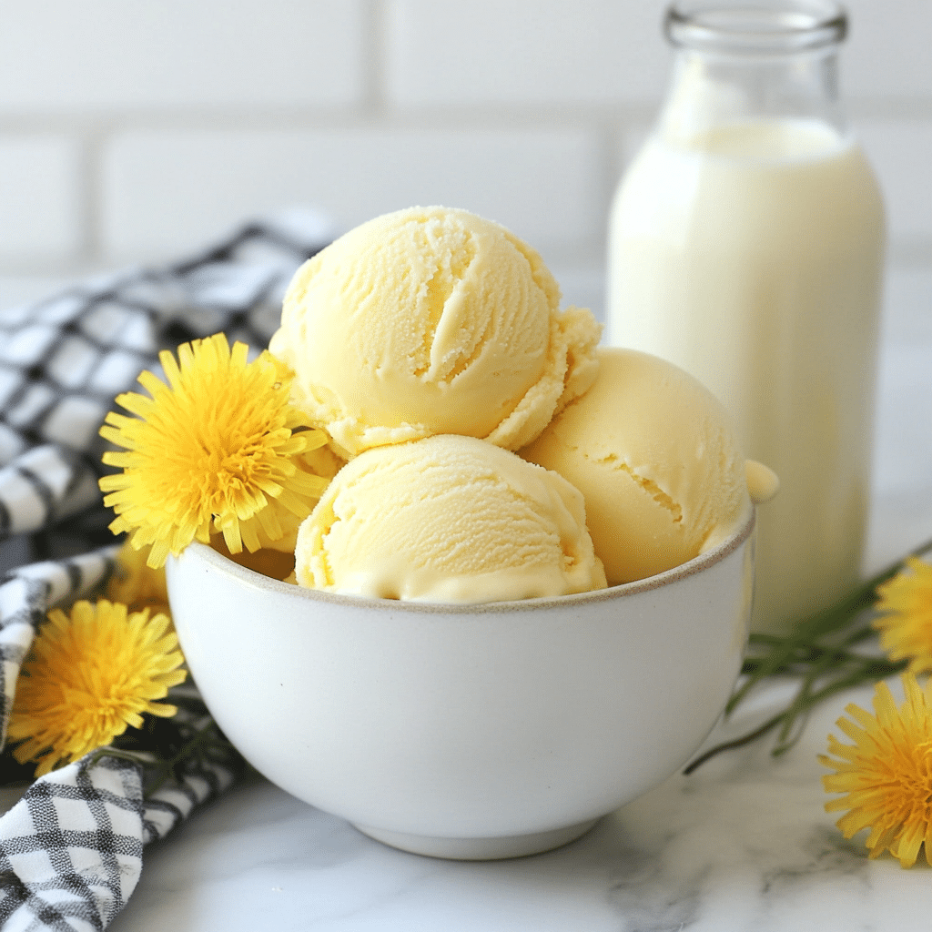 Dandelion & Honey Ice Cream