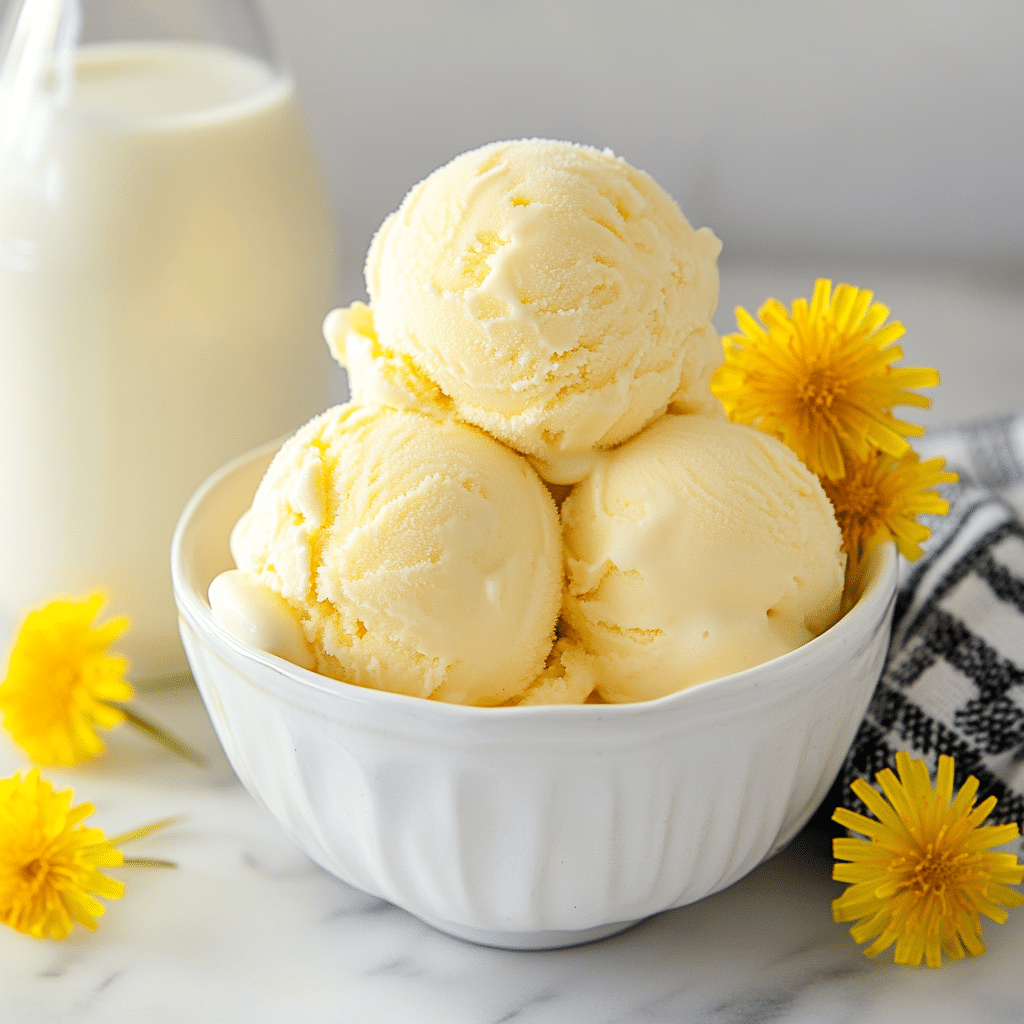 Dandelion & Honey Ice Cream