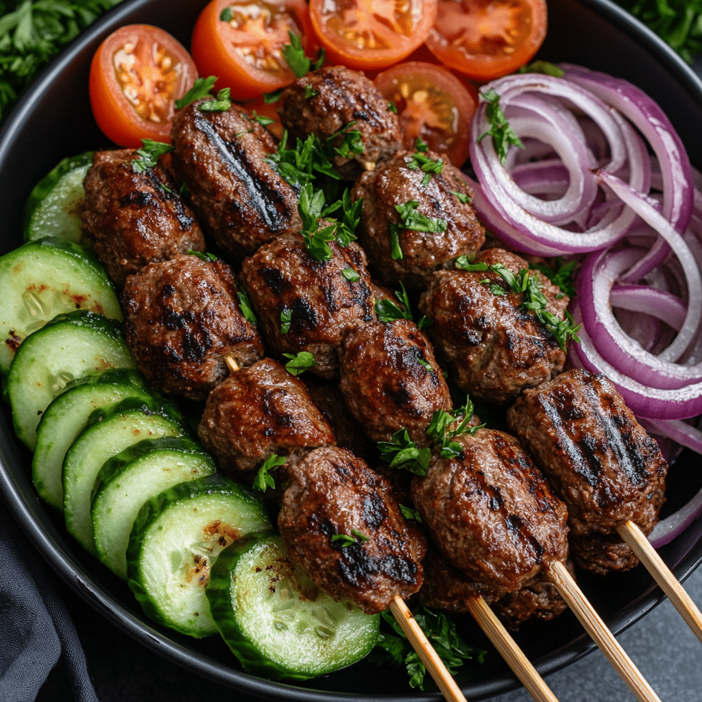 Ground Beef Kebabs (Grill or Oven)