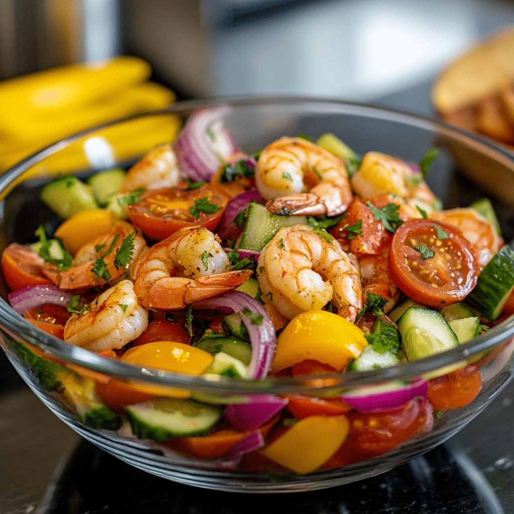 Shrimp Avocado Mango Bowls