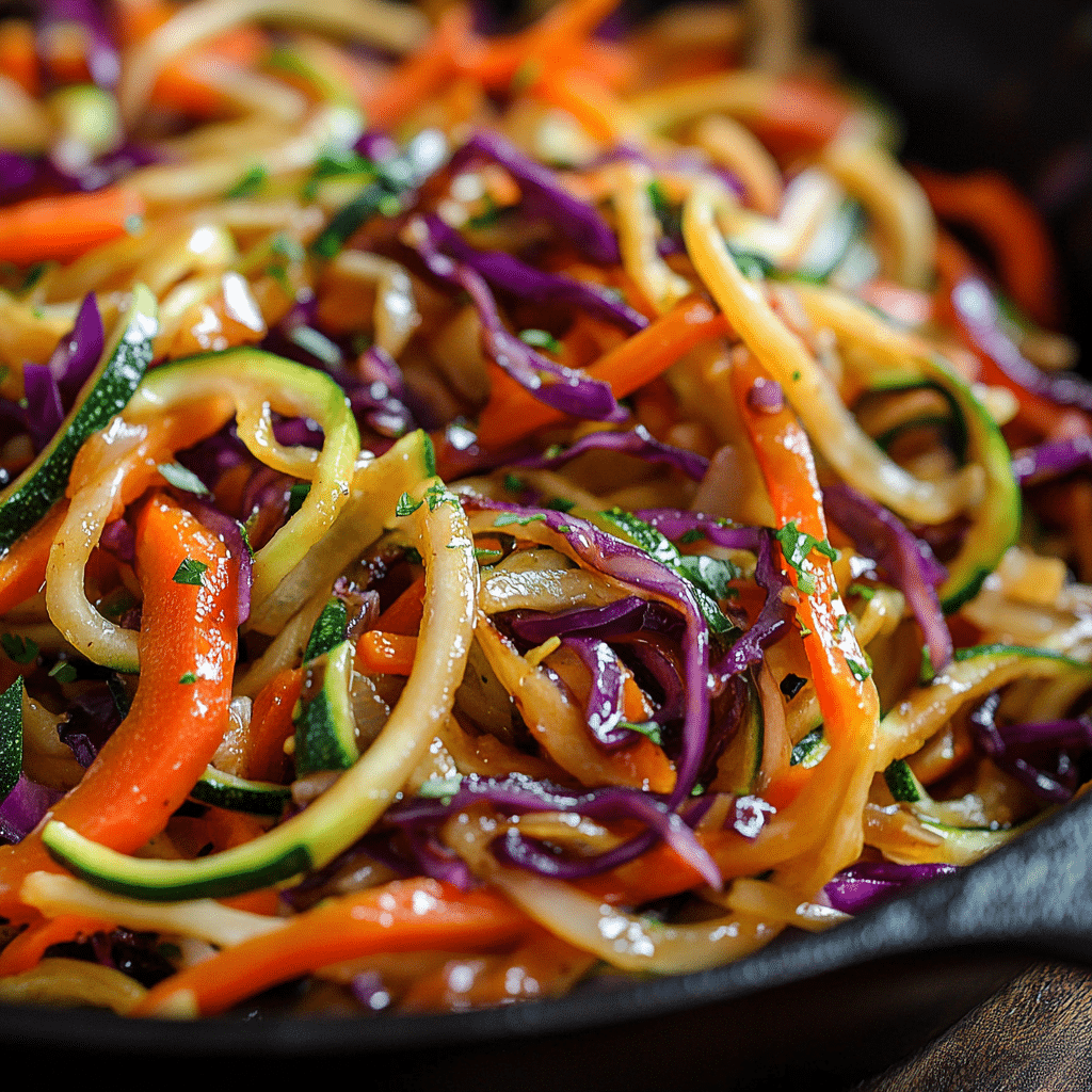 Zucchini Noodle Chow Mein