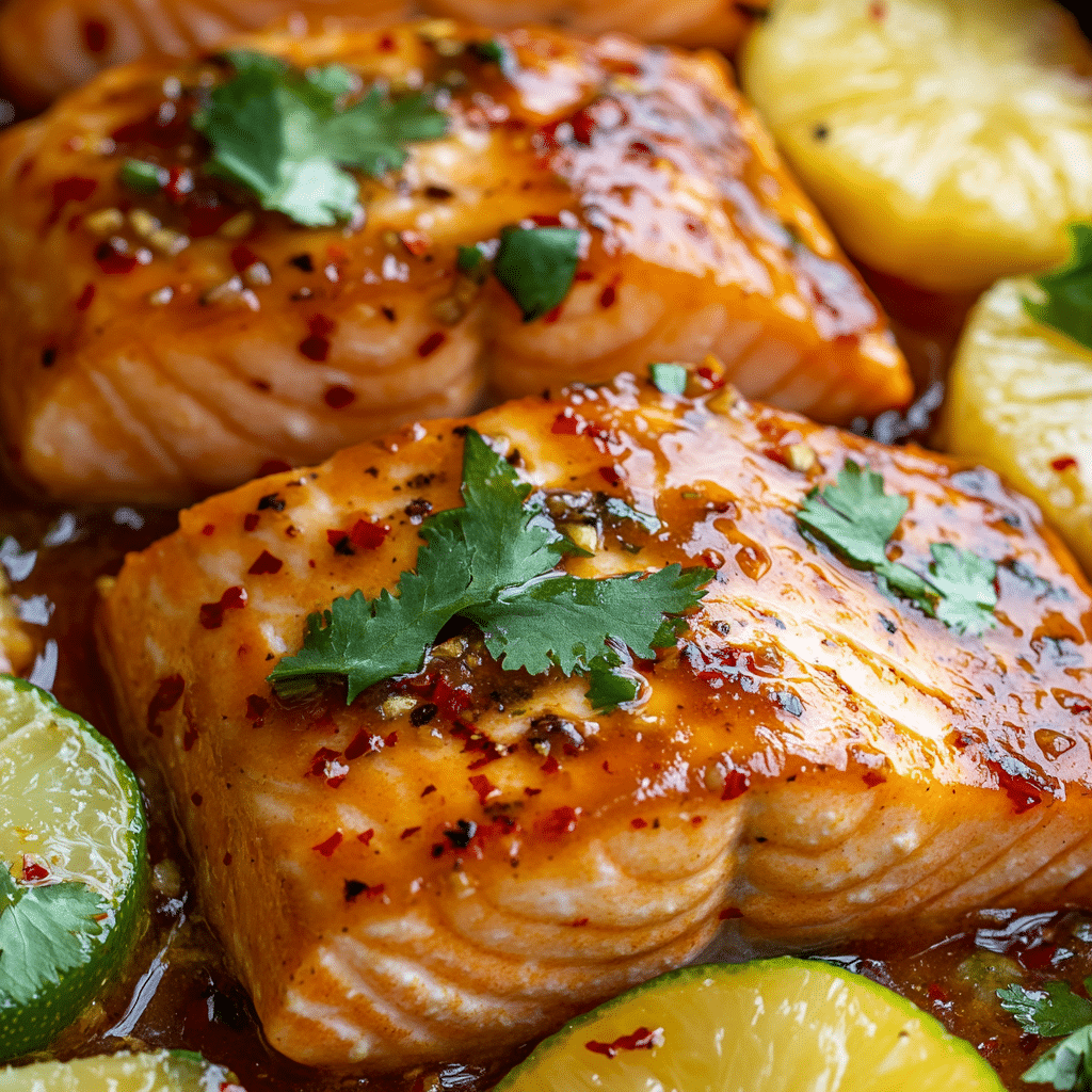 Baked Pineapple Salmon