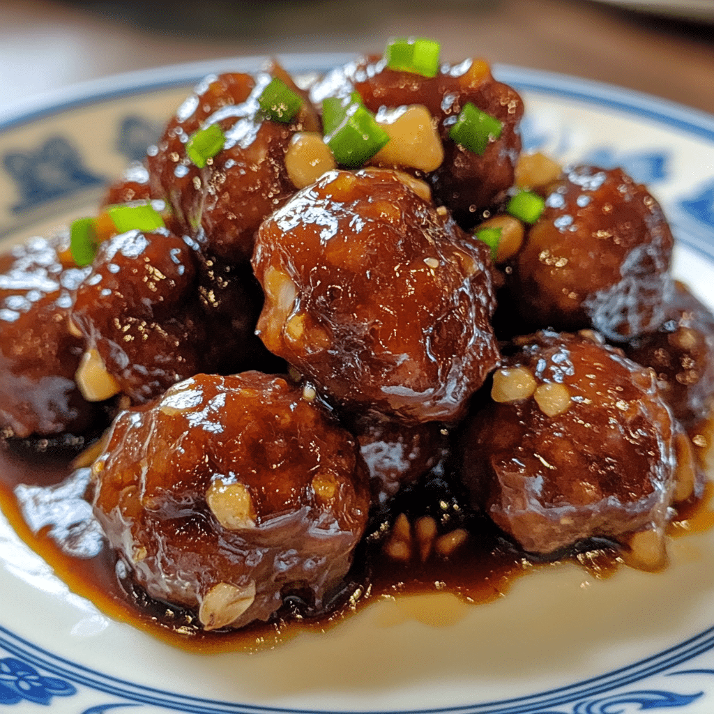 Easy Slow Cooker Raspberry Balsamic Glazed Meatballs