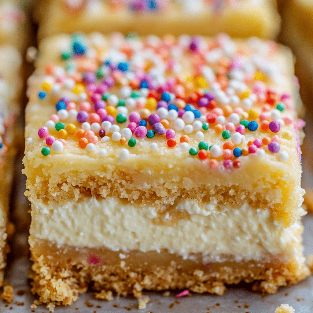 Sugar Cookie Cheesecake Bars