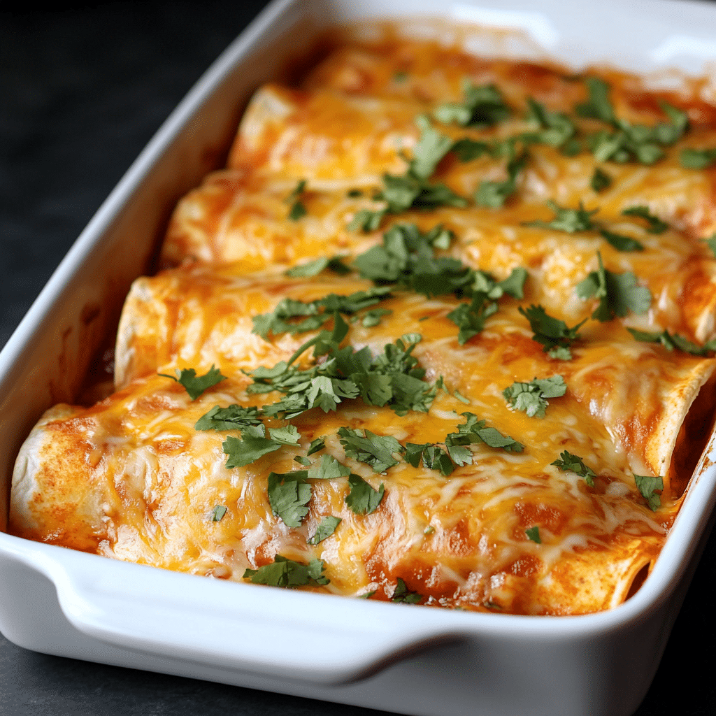 Easy Ground Beef Enchiladas