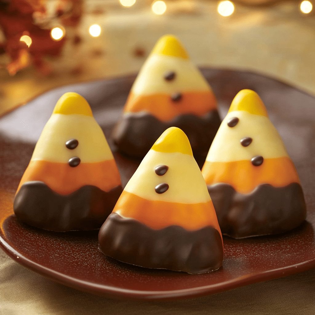 Chocolate Candy Corn Treats