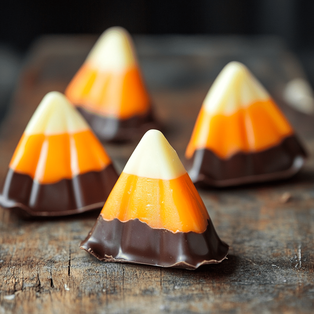 Chocolate Candy Corn Treats