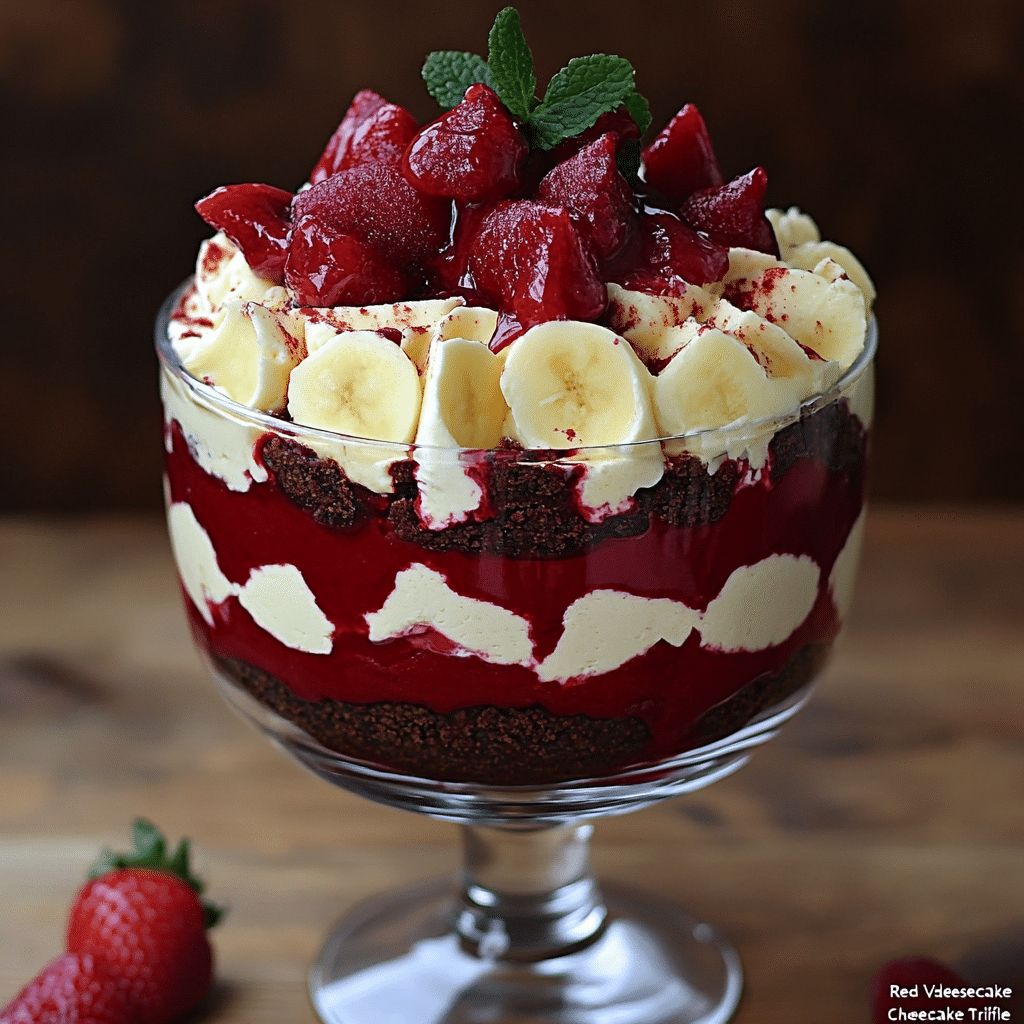 Red Velvet Cheesecake Trifle