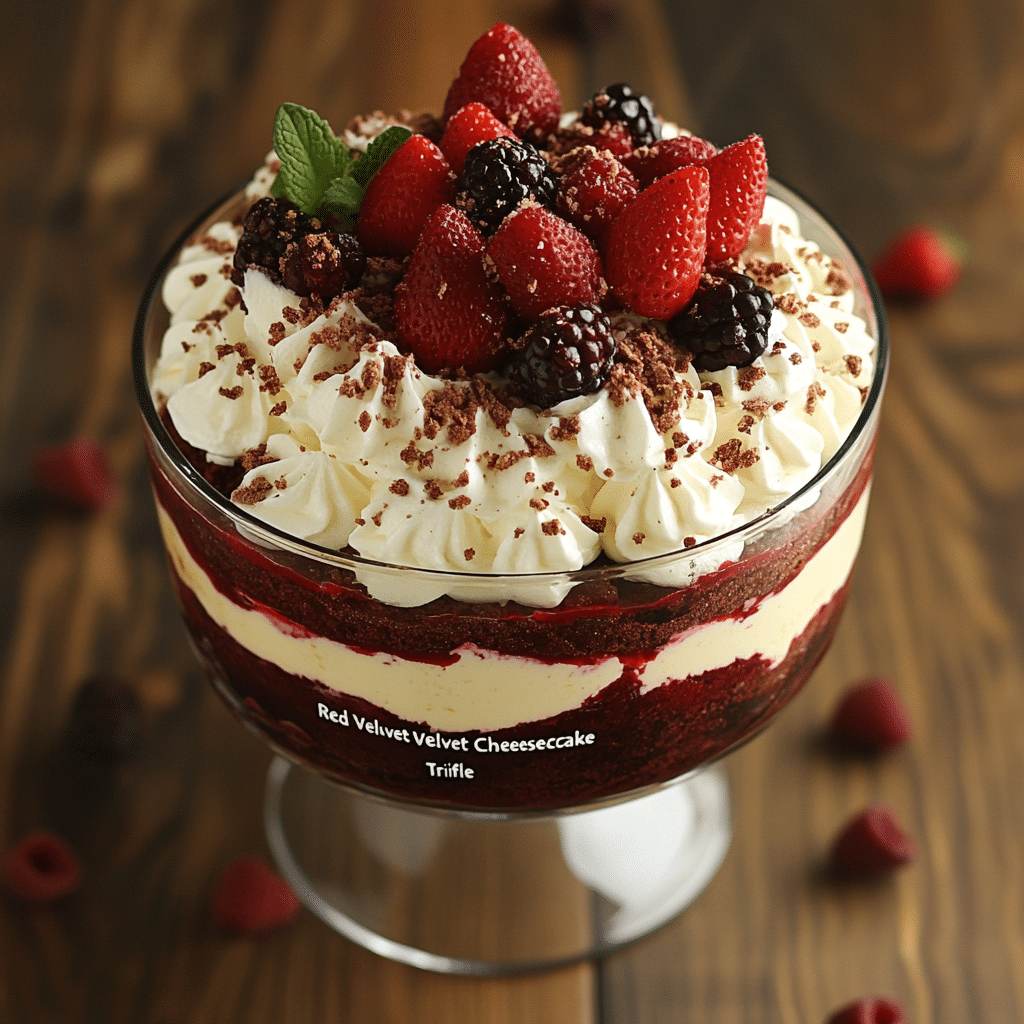 Red Velvet Cheesecake Trifle