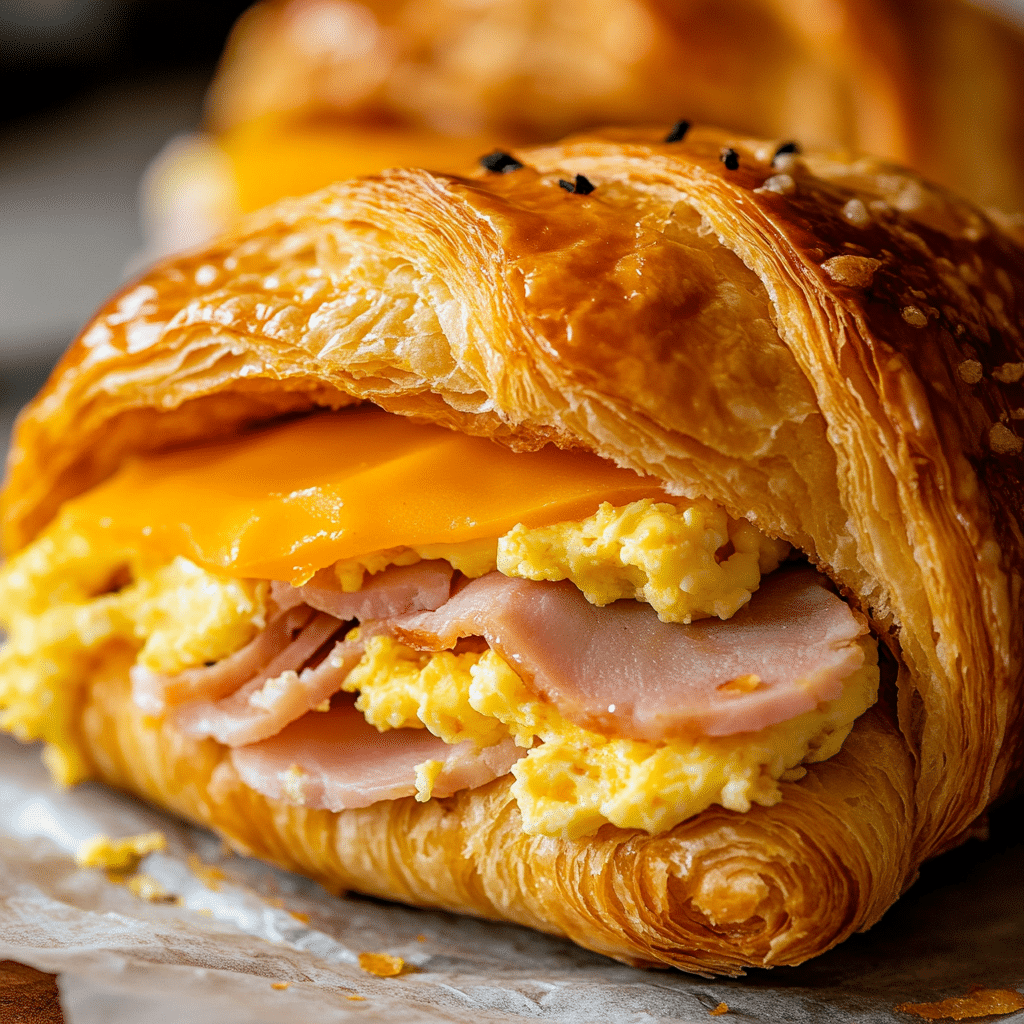 Easy Croissant Breakfast Sandwiches