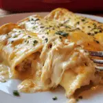 Easy Creamy White Chicken Enchiladas