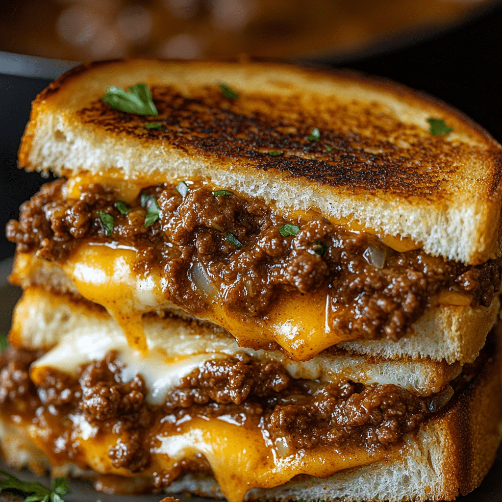 Grilled Cheese Sloppy Joes