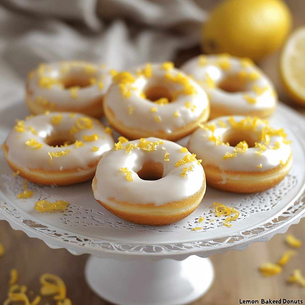 Lemon Baked Donuts