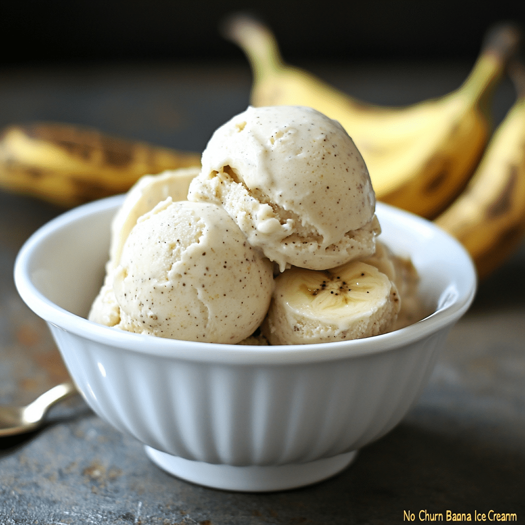 No-Churn Banana Ice Cream