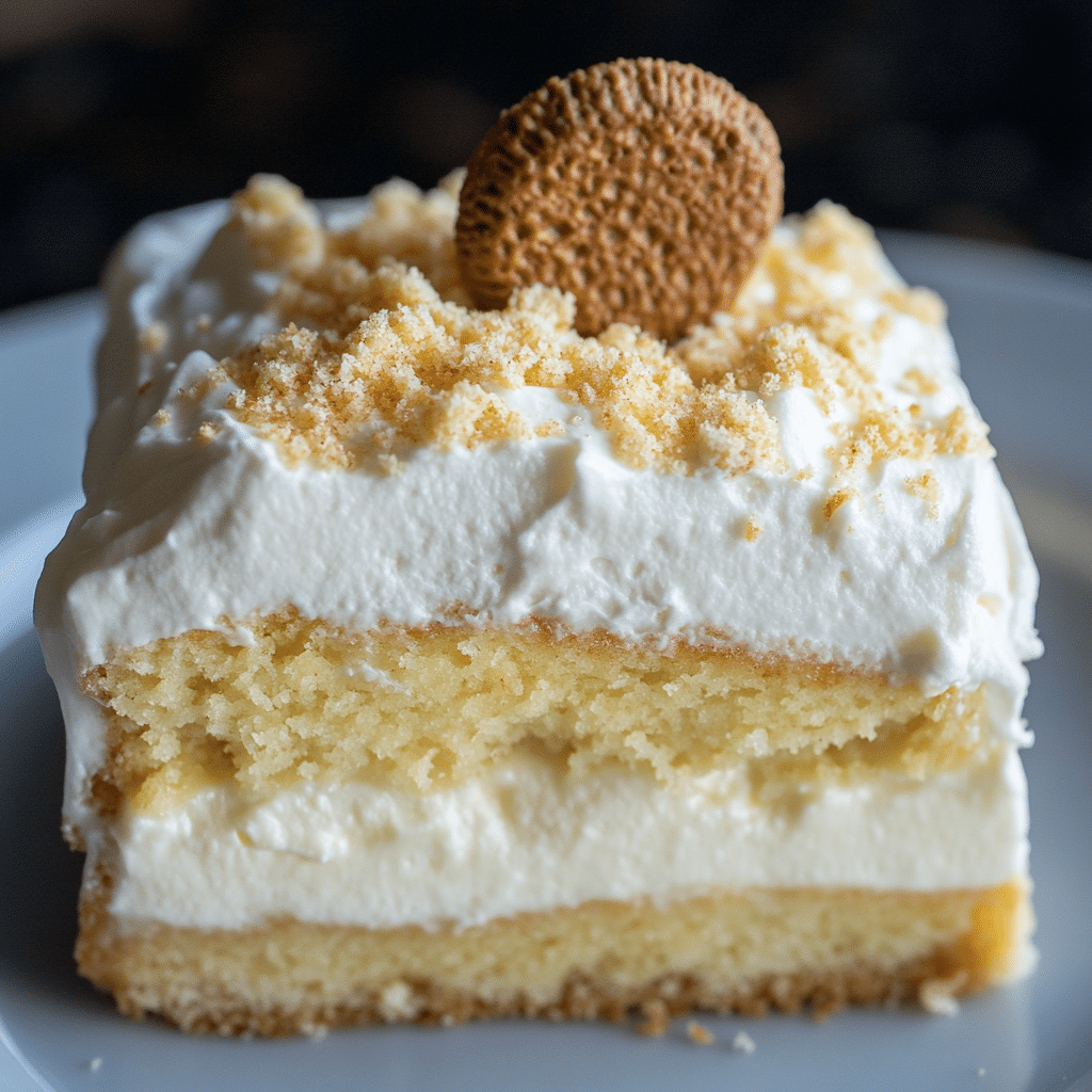 Banana Pudding Poke Cake