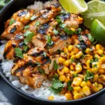 Street Corn Chicken Rice Bowl