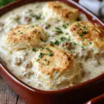 Drop Biscuits and Sausage Gravy