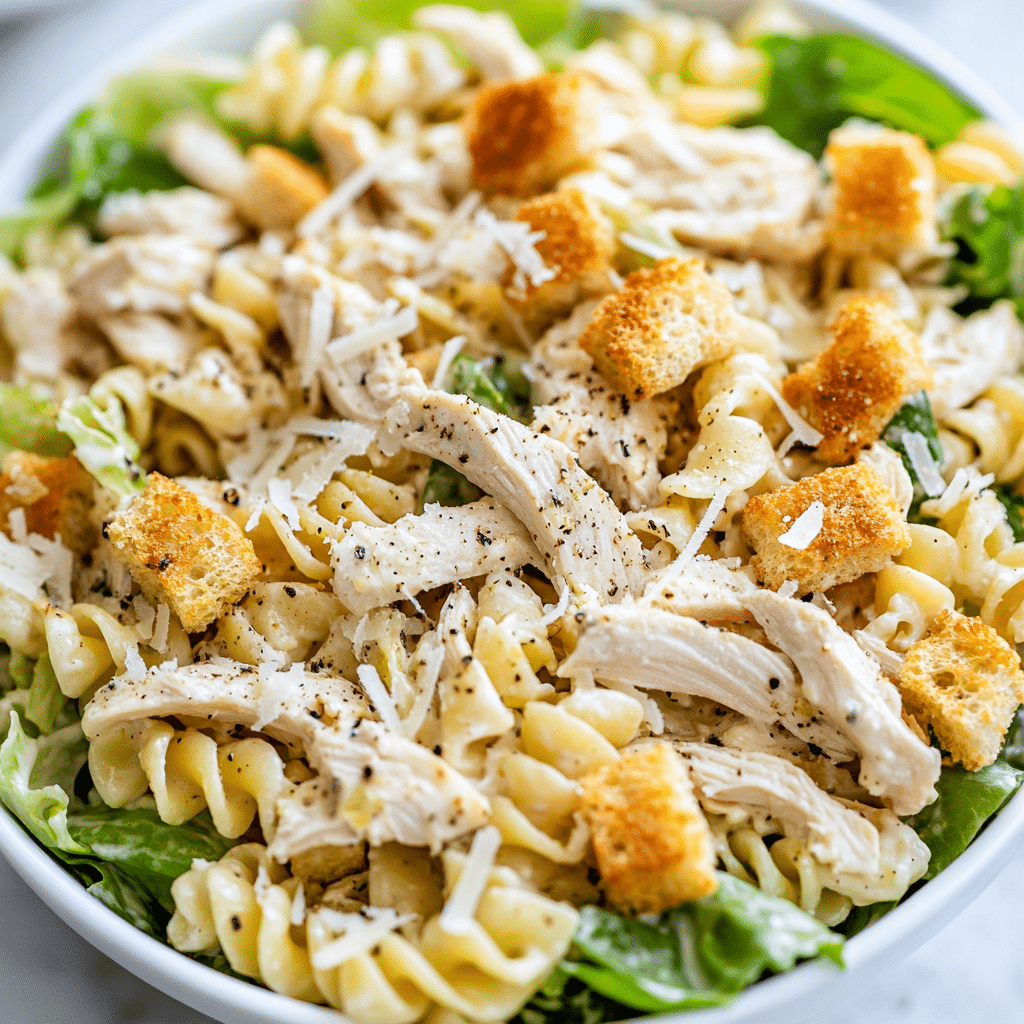 Chicken Caesar Pasta Salad Recipe