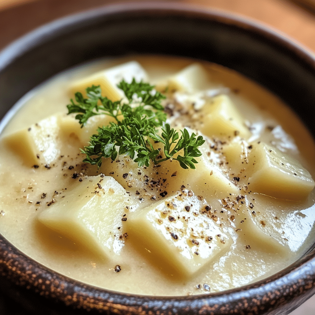 Creamy 4-Ingredient Potato Soup