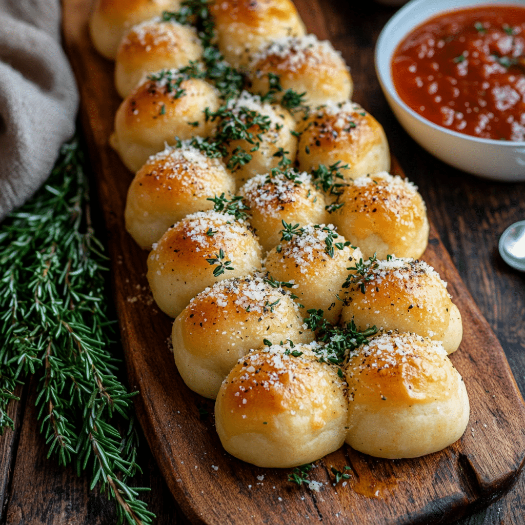 Cheesy Christmas Tree Bread