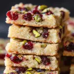 Cranberry Pistachio Shortbread Cookies