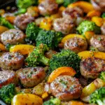 Sheet-Pan Maple-Dijon Sausage and Fall Veggies