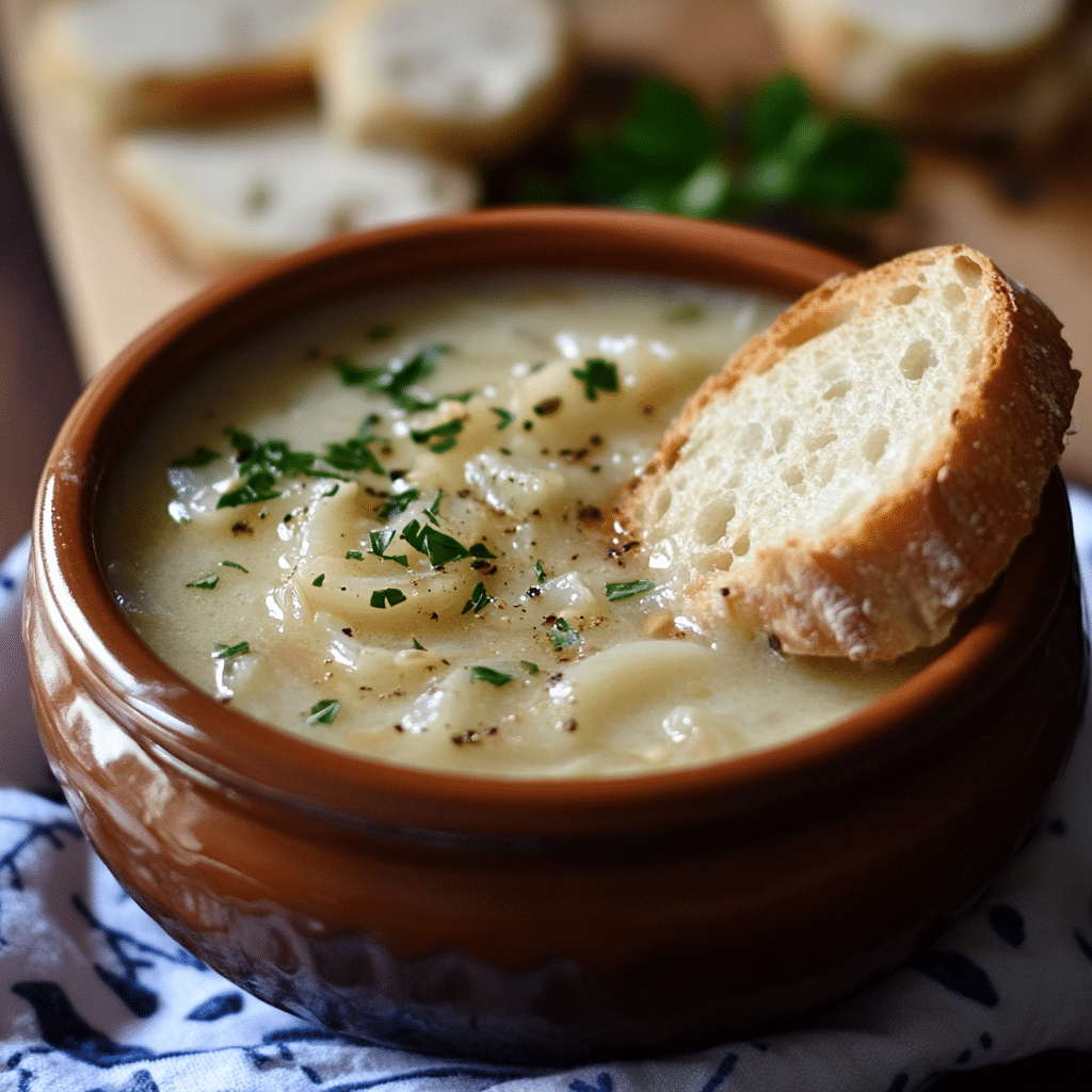 Country French Garlic Soup