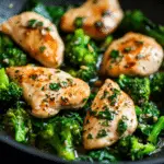 Garlic Chicken with Broccoli and Spinach