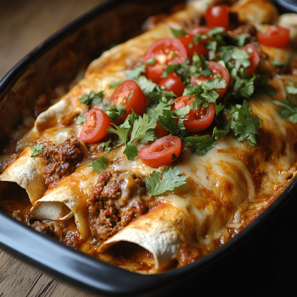 Tex-Mex Beef Enchiladas