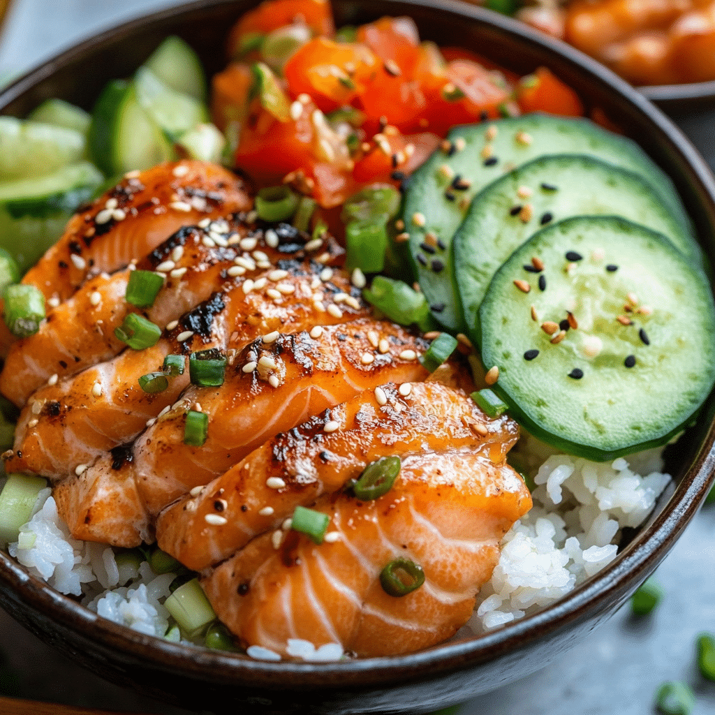 Salmon Rice Bowls