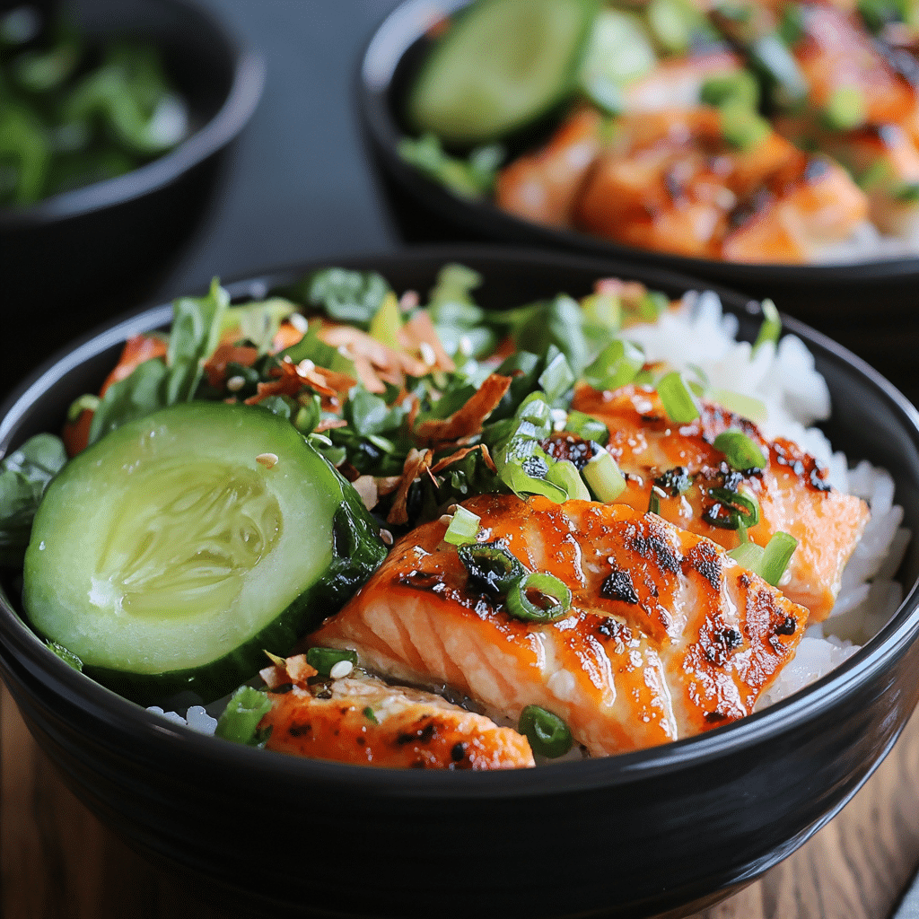 Salmon Rice Bowls