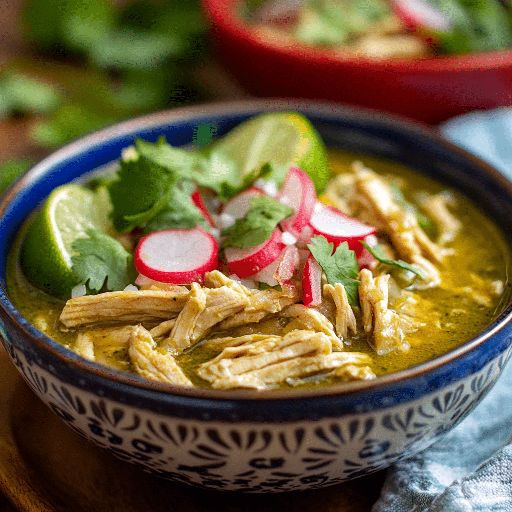 Crockpot Mexican Chicken Pozole Verde