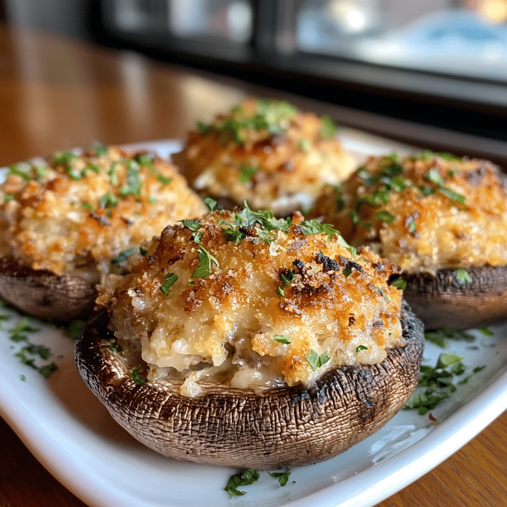 Crab Stuffed Mushrooms