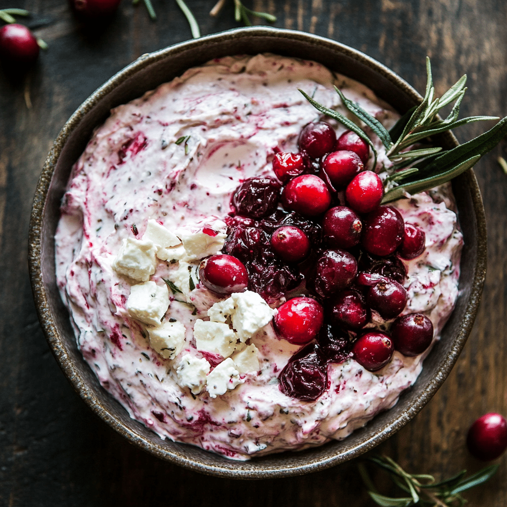 Cranberry Whipped Feta Dip