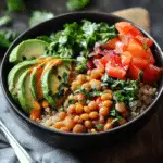 Red Lentil Quinoa Bowl